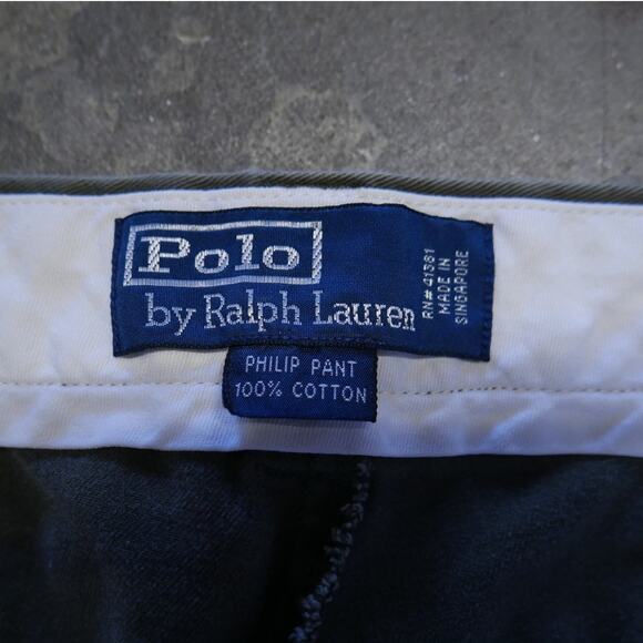 Vintage 90s Polo Ralph Lauren Men’s Philip Pants Olive Green - Picture 3 of 8